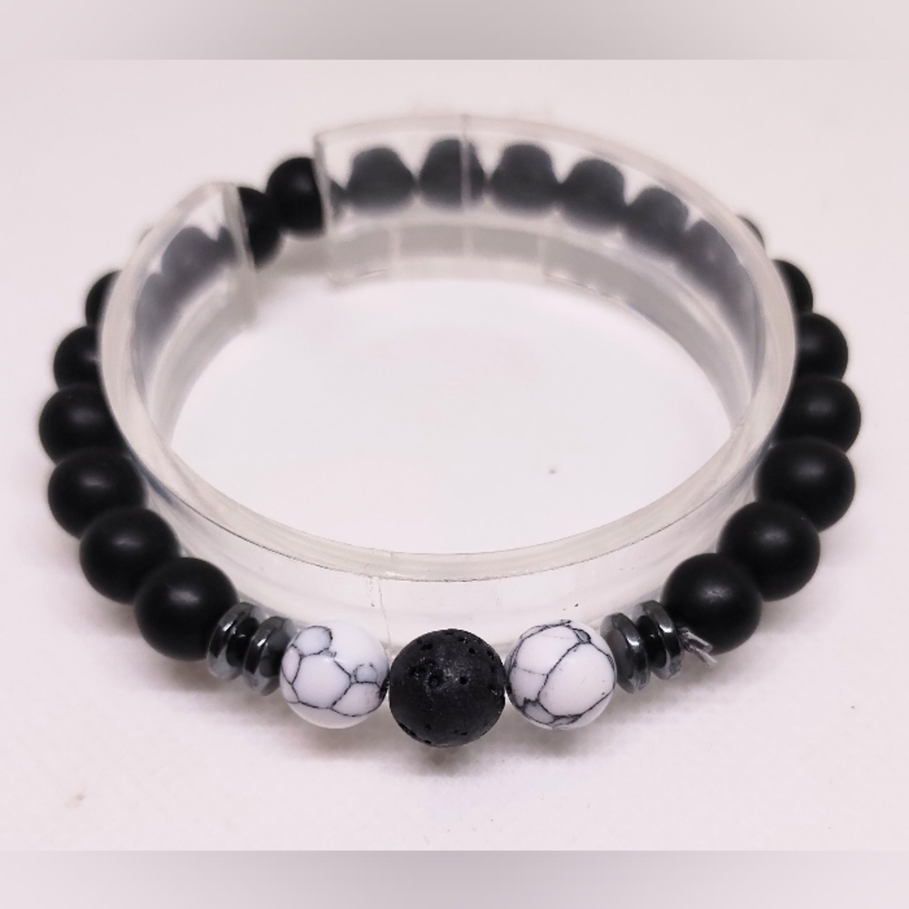 Tiger Eye Bracelet Men's Beaded 8mm New f64
